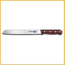 Forschner 8" Wood Wavy Straight Bread Knife