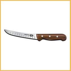 Forschner 6" Wood Wide Curved Stiff Granton Edge Boning Knife