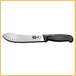 Forschner 8" Plastic Straight Round Point Granton Edge Butcher Knife